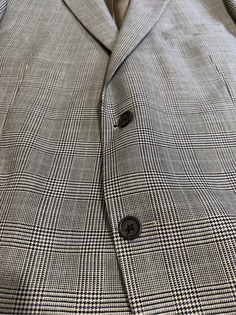 Lauren Ralph Lauren Men’s Houndstooth Blazer 48R Wool Silk Sport Coat Jacket - Picture 2 of 9